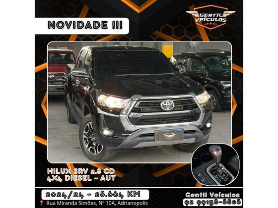 TOYOTA HILUX 2.8 D-4D TURBO DIESEL CD SRV 4X4 AUTOMÁTICO